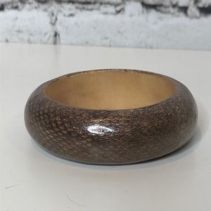 Faux Snakeskin Bangle